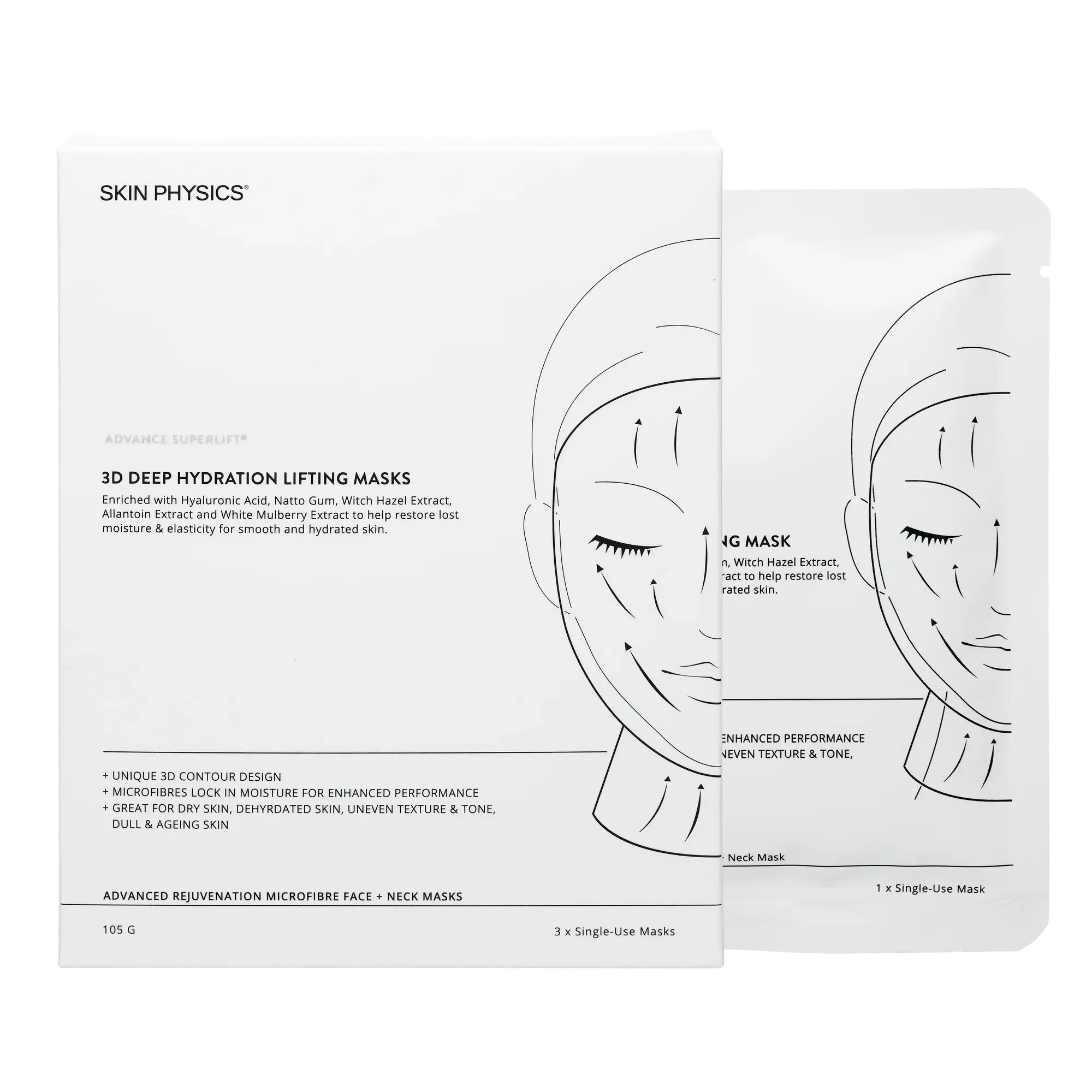 Skin Physics 3D Deep Hydration Lifting Masks