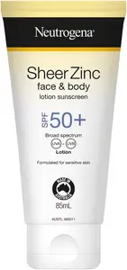 Neutrogena Sheer Zinc Face & Body Lotion Sunscreen SPF 50+