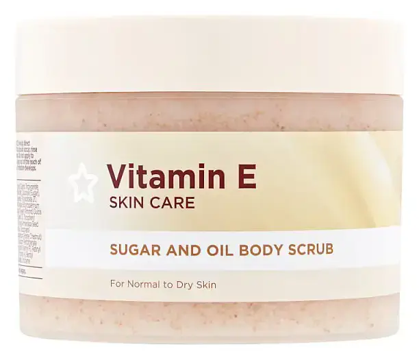 Superdrug Vitamin E Sugar & Oil Body Scrub