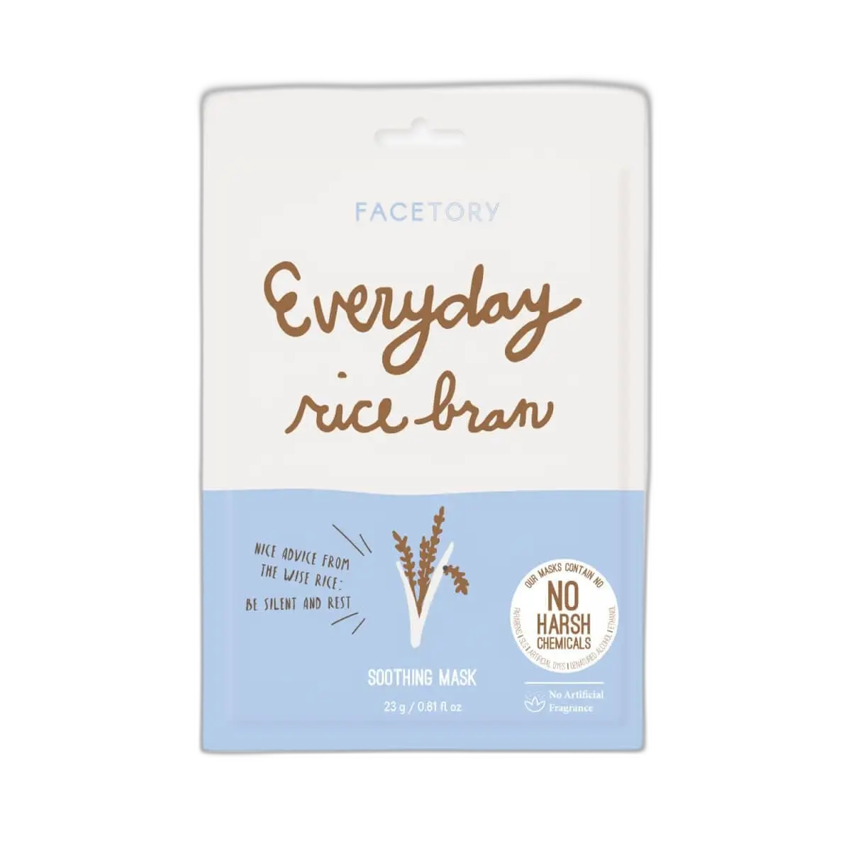 Facetory Everyday Sheet Mask Rice Bran Soothing