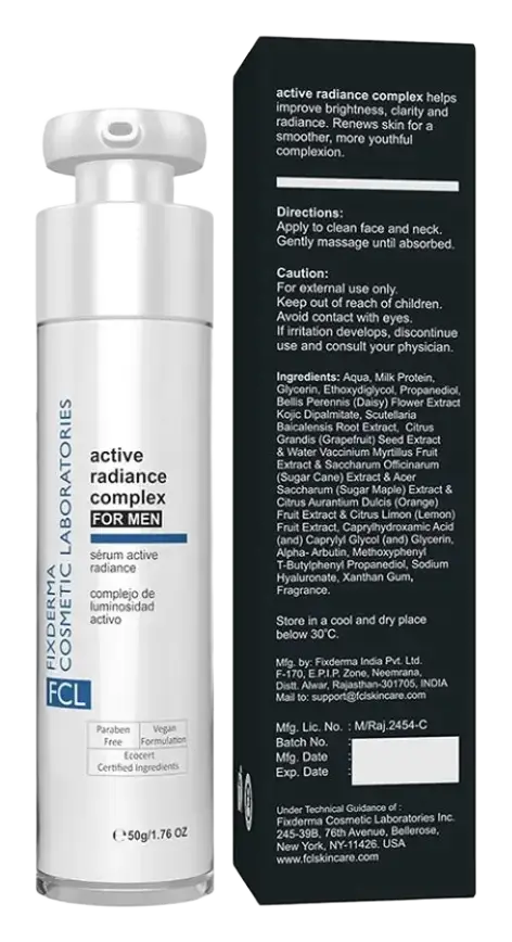 Fixderma Cosmetic Laboratories Active Radiance Complex Face Serum For Men