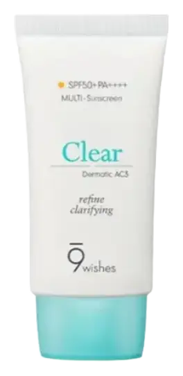 9wishes Dermatic AC3 Clear Multi-Sunscreen SPF 50+ PA++++