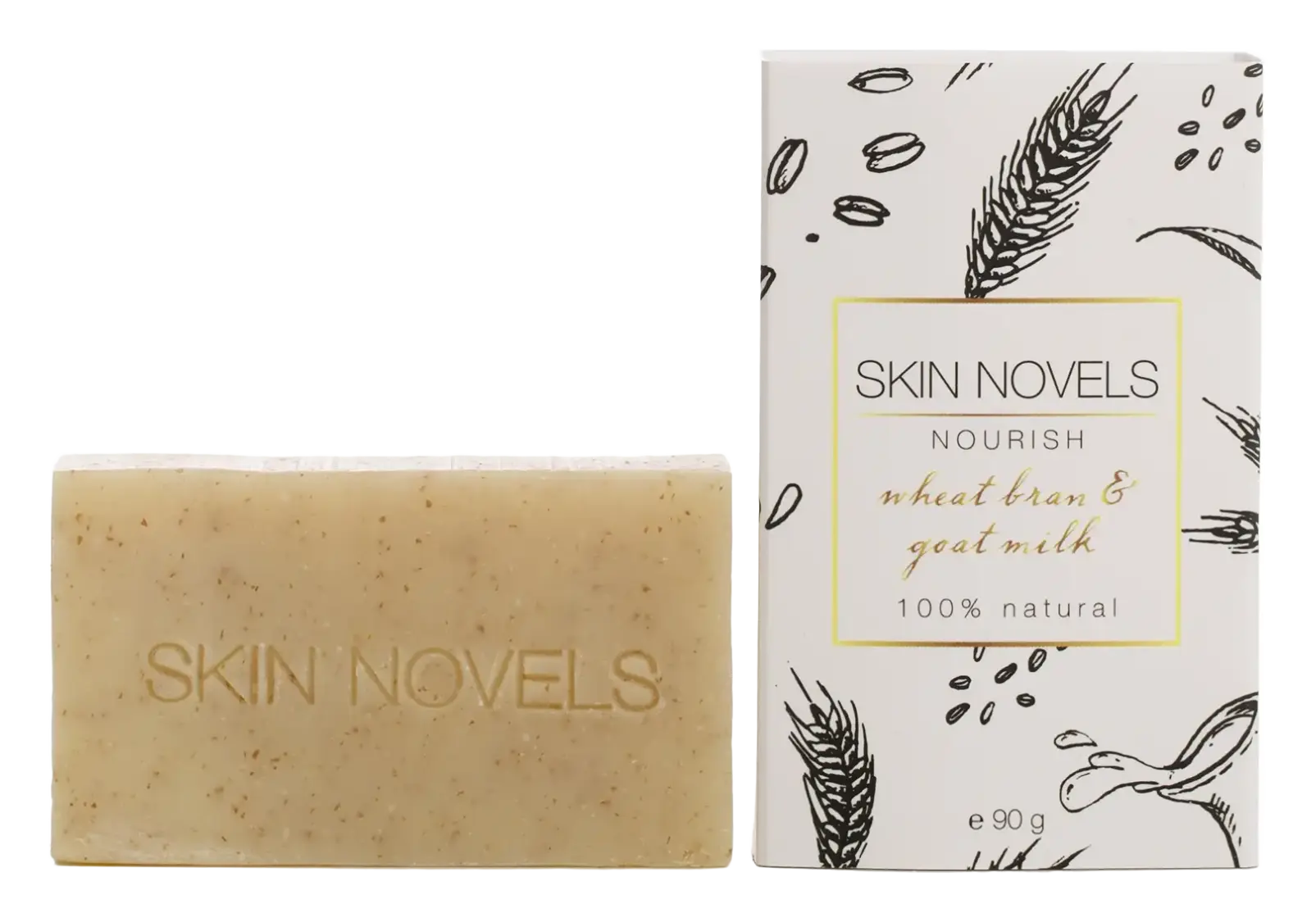 Skin Novels Nourish Wheat Bran & Goat Milk Natural Soap