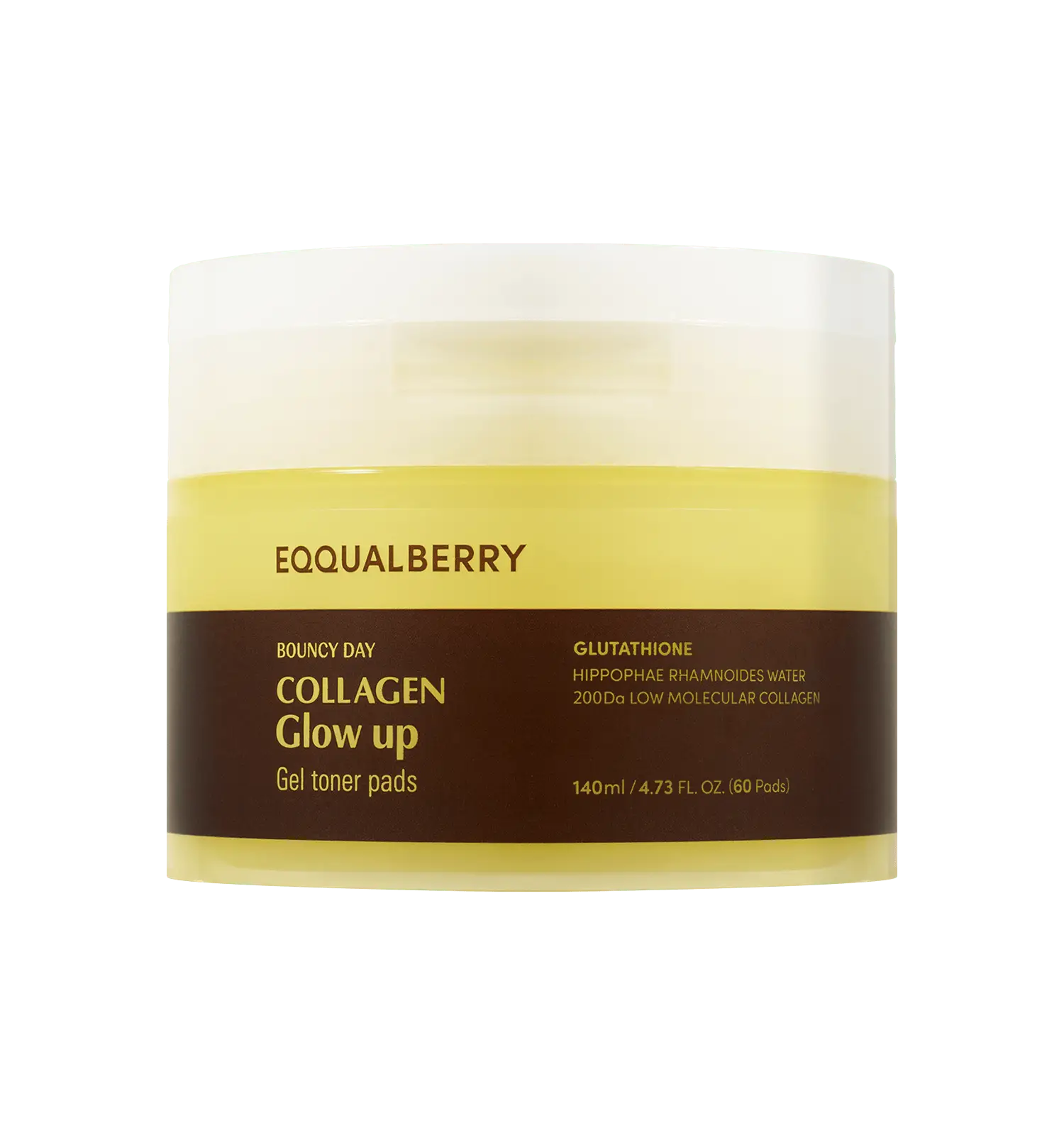 Eqqualberry Collagen Glow Up Gel Toner Pads