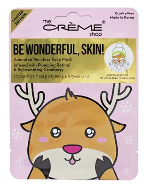 The Creme Shop Be Wonderful, Skin! Sheet Mask - Reindeer