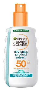 Garnier Ambre Solaire Invisible Protect Refresh Sun Protection Spray SPF50 UK