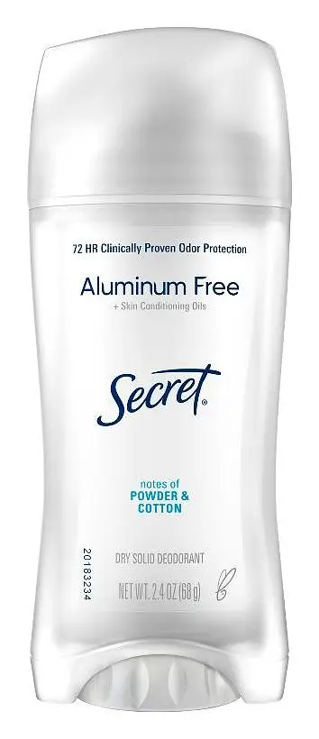 Secret Clinically Proven Aluminum Free Deodorant Powder Cotton