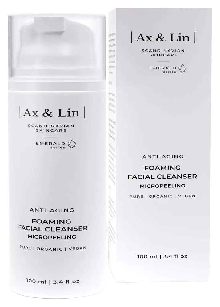 Ax & Lin Anti-Aging Foaming Facial Cleanser Micropeeling