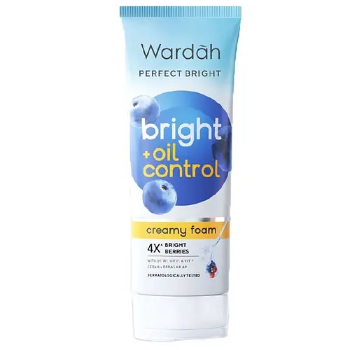 Wardah Perfect Bright Creamy Foam Bright + Oil Control