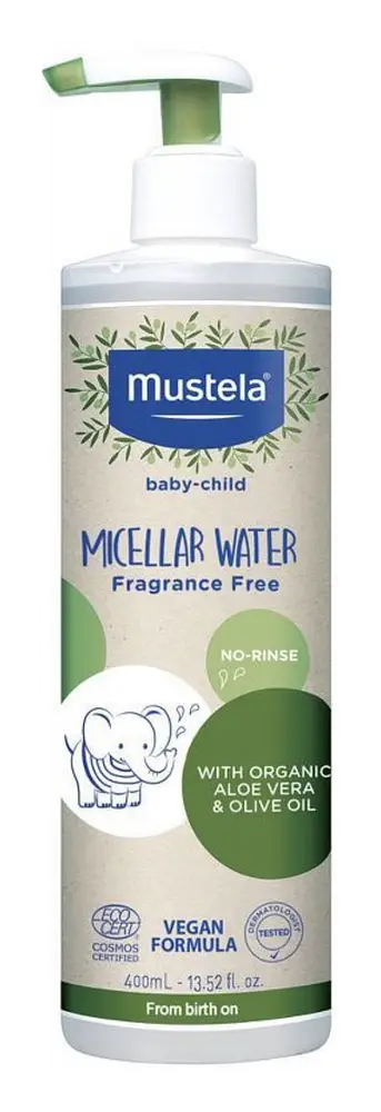 Mustela Baby-Child Certified Organic Micellar Water with Olive Oil and Aloe