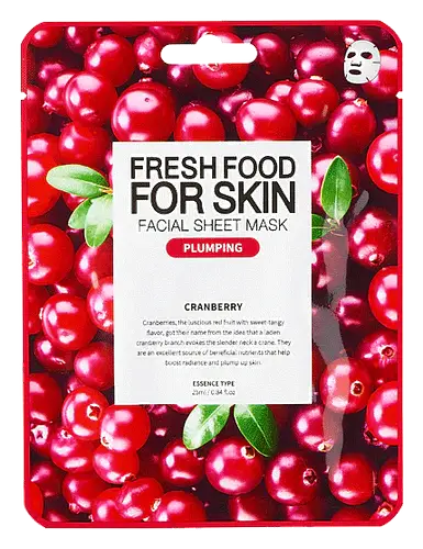 Farm Skin Facial Sheet Mask Cranberry