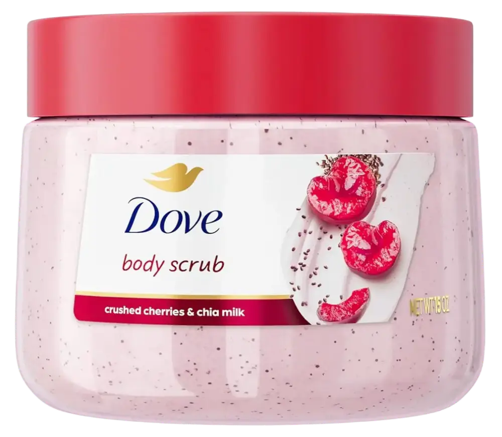 Dove Body Scrub Crushed Cherries & Chia Milk