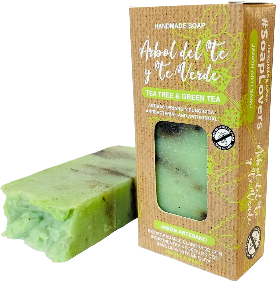 Amazon Basics Arbol Del Té Y Te Verde Jabón Artesano