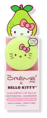 The Creme Shop Hello Kitty Macaron Lip Balm Juicy Pear
