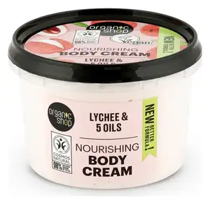 Organic Shop Lychee And 5 Oils Nourishing Body Cream