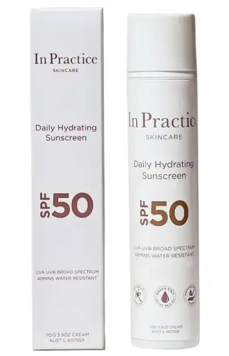 In Practice Skincare Daily Hydrating Sunscreen SPF 50