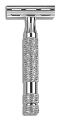 Rockwell Razors 6C - Double Edge Safety Razor White Chrome