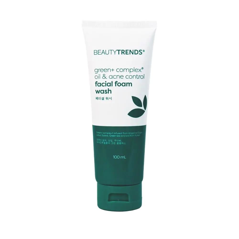 Beautytrends Green+ Complex Oil & Acne Control Facial Foam Wash