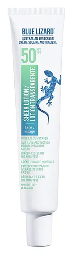 Blue Lizard Sheer Mineral Sunscreen Lotion for Face SPF 50+
