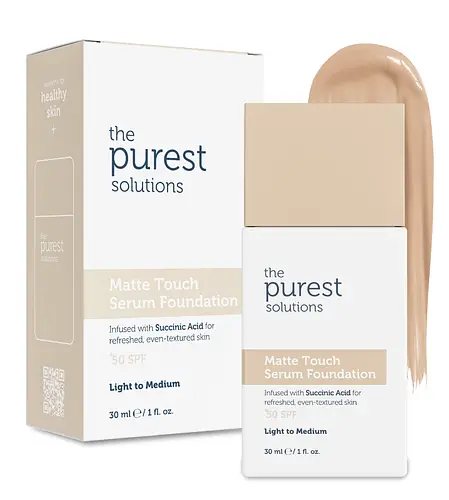 The Purest Solutions Matte Touch Serum Foundation SPF 50+ Light To Medium