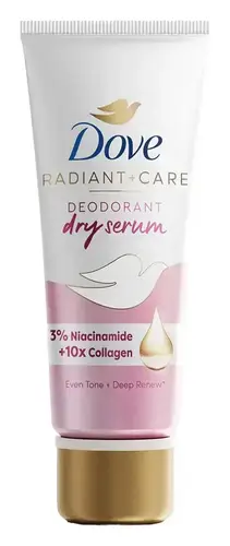 Dove Radiant + Care Deodorant Dry Serum 3% Niacinamide + 10x Collagen