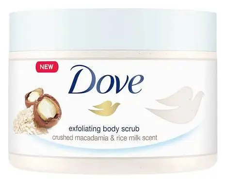 Dove Exfoliating Body Polish Macadamia & Rice Milk