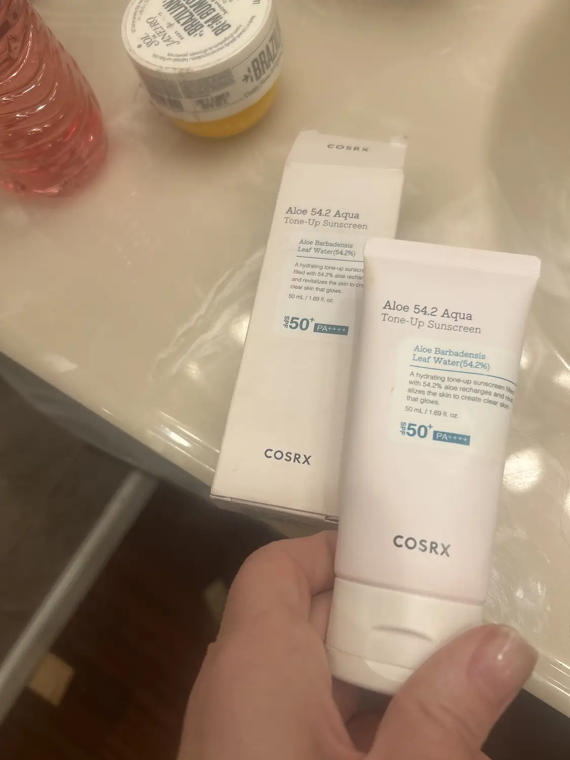 COSRX Aloe 54.2 Aqua Tone-up Sunscreen SPF 50+ PA++++ (Ingredients