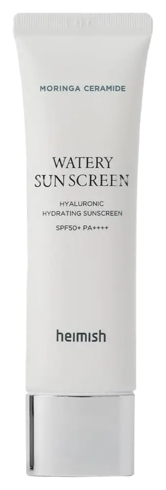 heimish Moringa Ceramide Hyaluronic Hydrating Watery Sunscreen SPF 50+