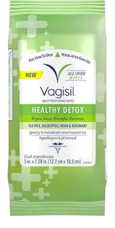 Vagisil Daily Freshening Wipes Healthy Detox