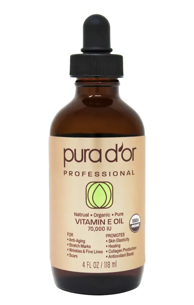 Pura D'or 70,000 IU Certified Organic Vitamin E Oil