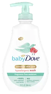 Dove Baby Fragrance Free Moisture Hypoallergenic Wash