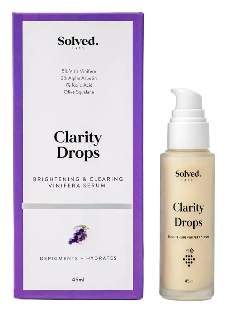 Solved Labs Clarity Drops Brightening & Clearing Vinifera Serum