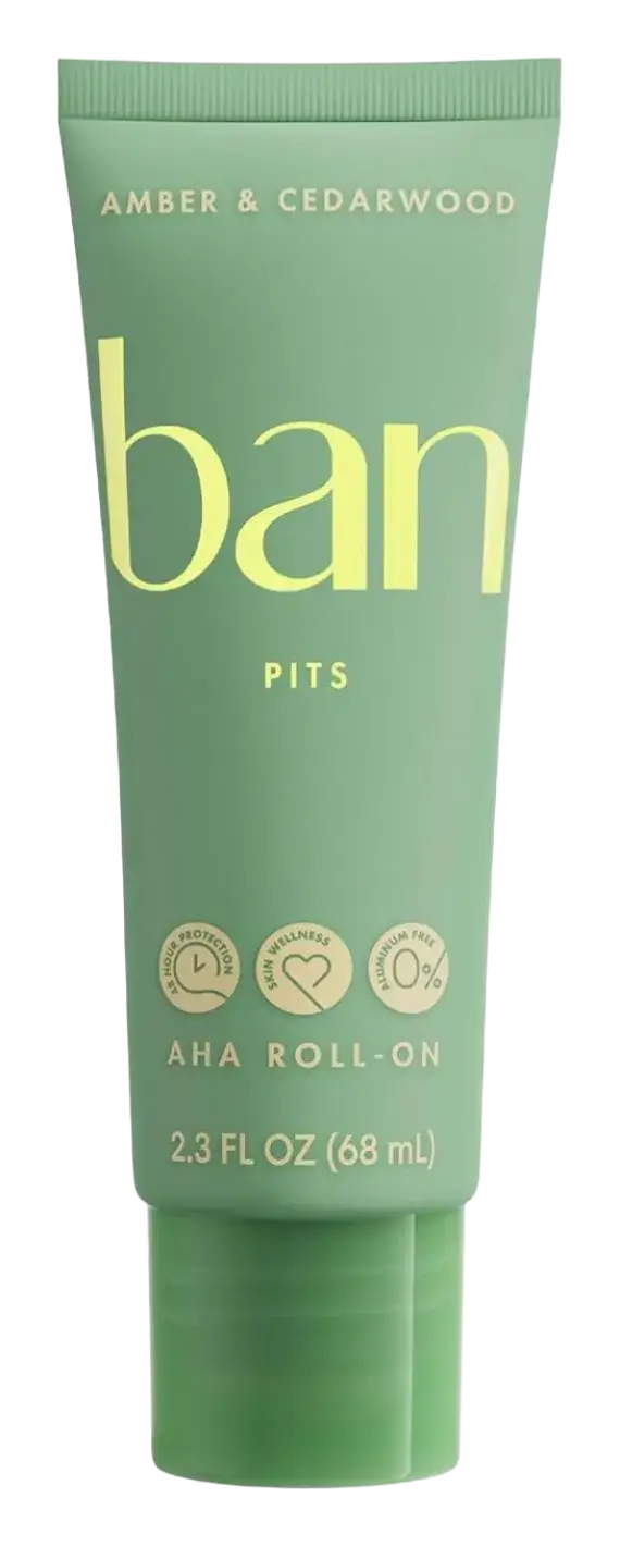 Ban AHA Roll-On Deodorant Amber & Cedarwood