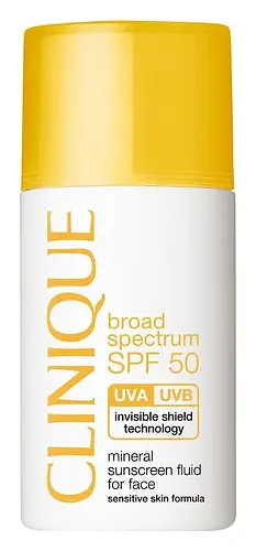 Clinique Broad Spectrum SPF 50 Mineral Sunscreen Fluid for Face