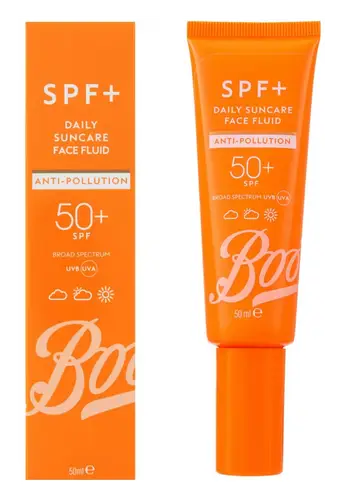 Boots Anti-Pollution Daily Suncare Face Fluid SPF 50+