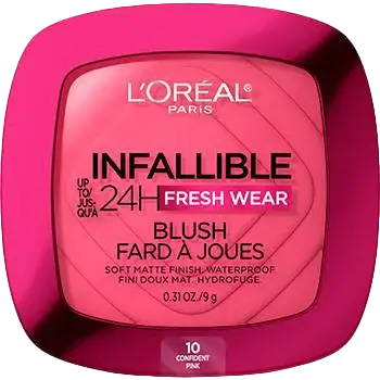L'Oreal Infallible 24H Fresh Wear Soft Matte Blush 10 Confident Pink
