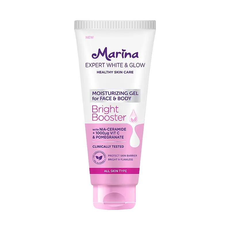 Marina Expert White & Glow Moisturizing Gel for Face & Body Bright Booster
