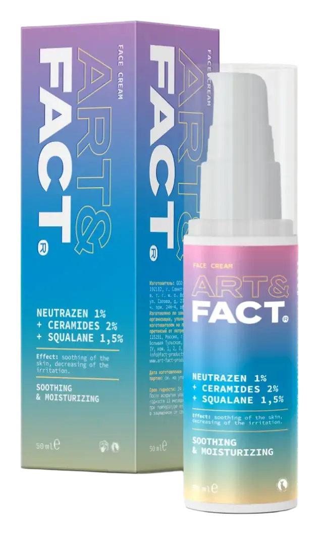 Art & Fact Neutrazen 1%+Ceramides 2%+Squalane 1,5% Soothing & Moisturizing Cream