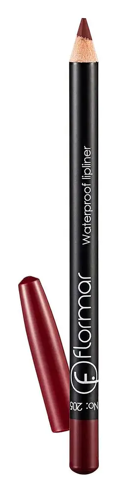 Flormar Waterproof Lipliner 205 Elegant Bordeaux