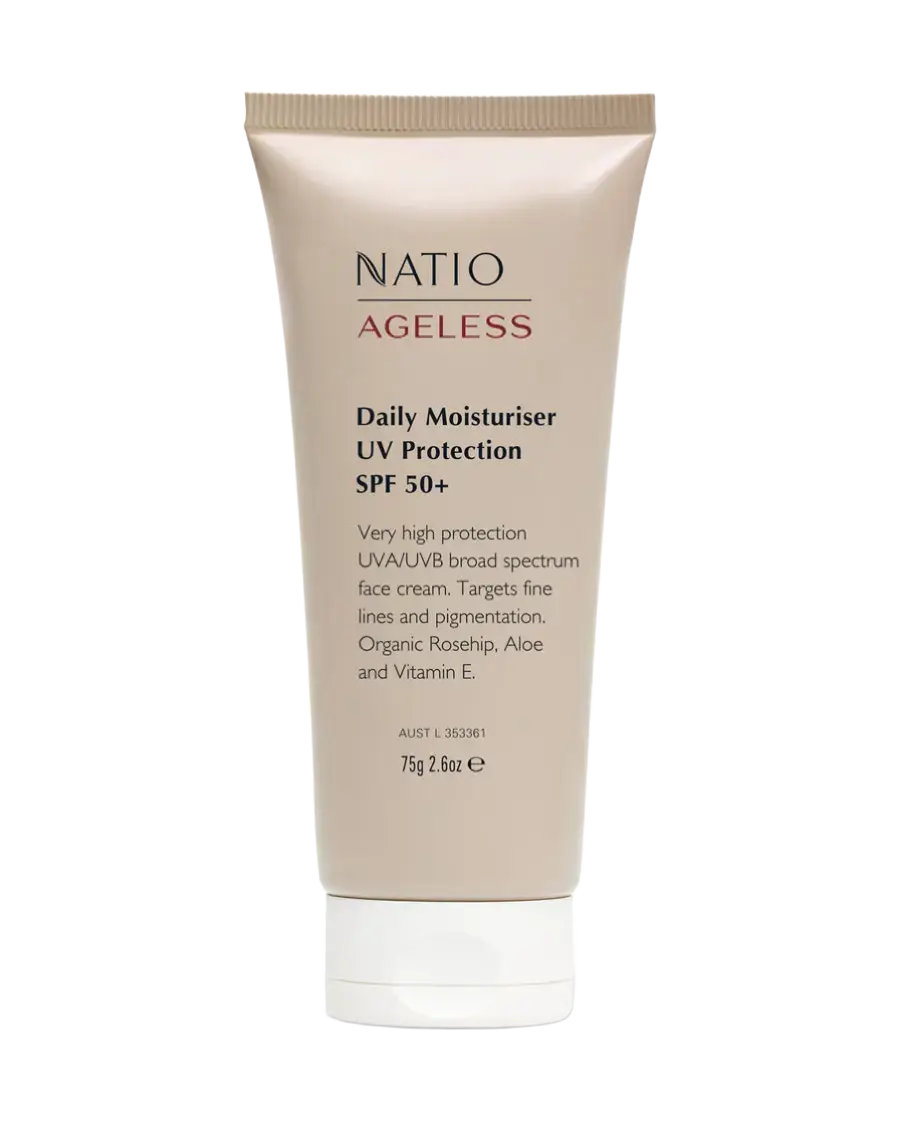 Natio Ageless Daily Moisturiser UV Protection SPF 50+
