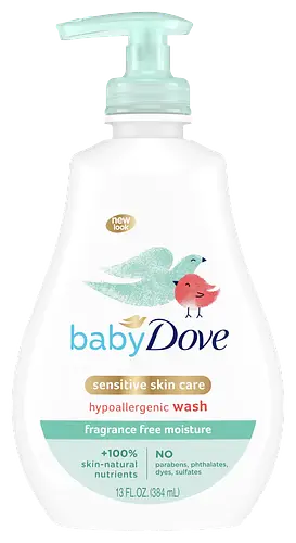Dove Baby Fragrance Free Moisture Hypoallergenic Wash