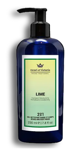 Henri Et Victoria Beard And Body Wash Lime