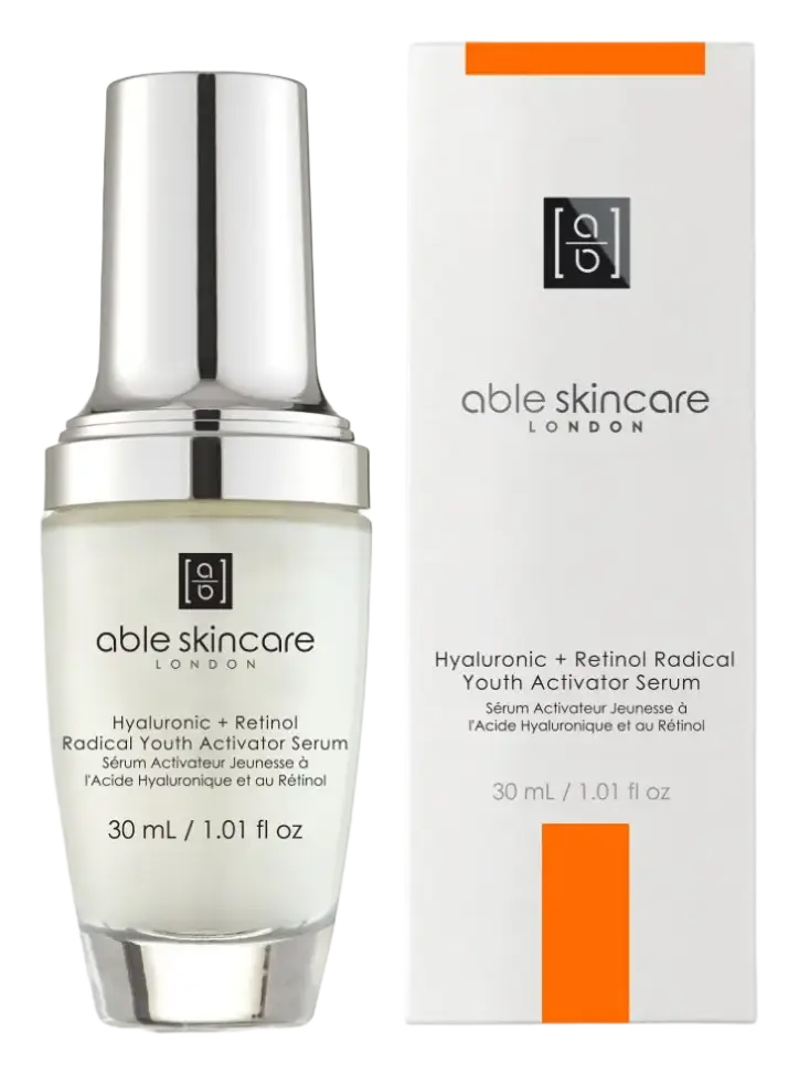 able skincare London Hyaluronic + Retinol Radical Youth Activator Serum
