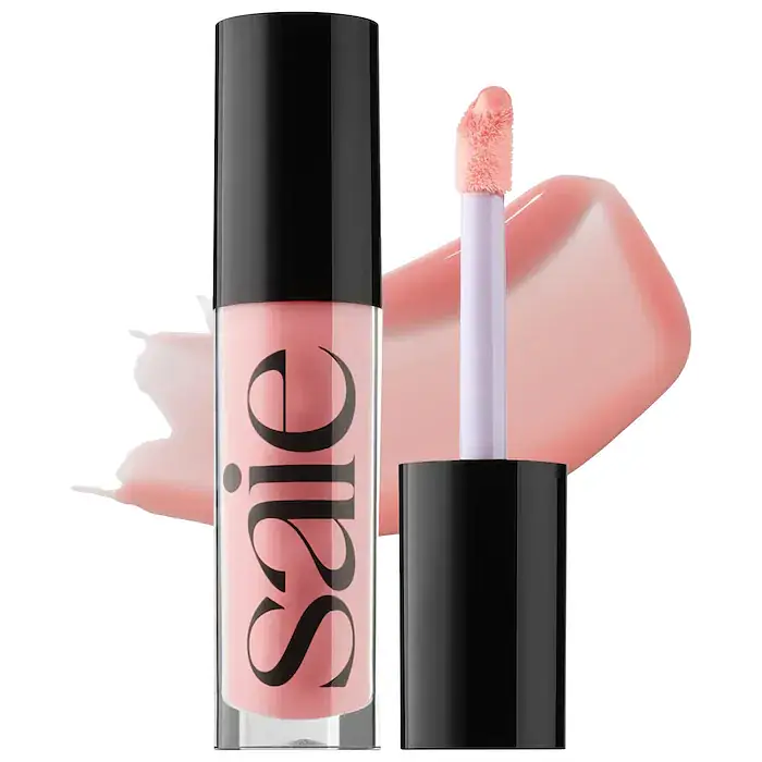 Saie Glossybounce High-Shine Hydrating Lip Gloss Oil Bubble