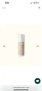 Laboratoires de Biarritz SPF50 Tinted Sun Cream Ivory