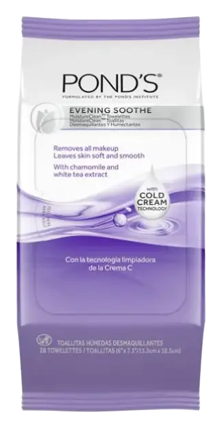Pond's Moisture Clean Evening Soothe Makeup Remover Wipes
