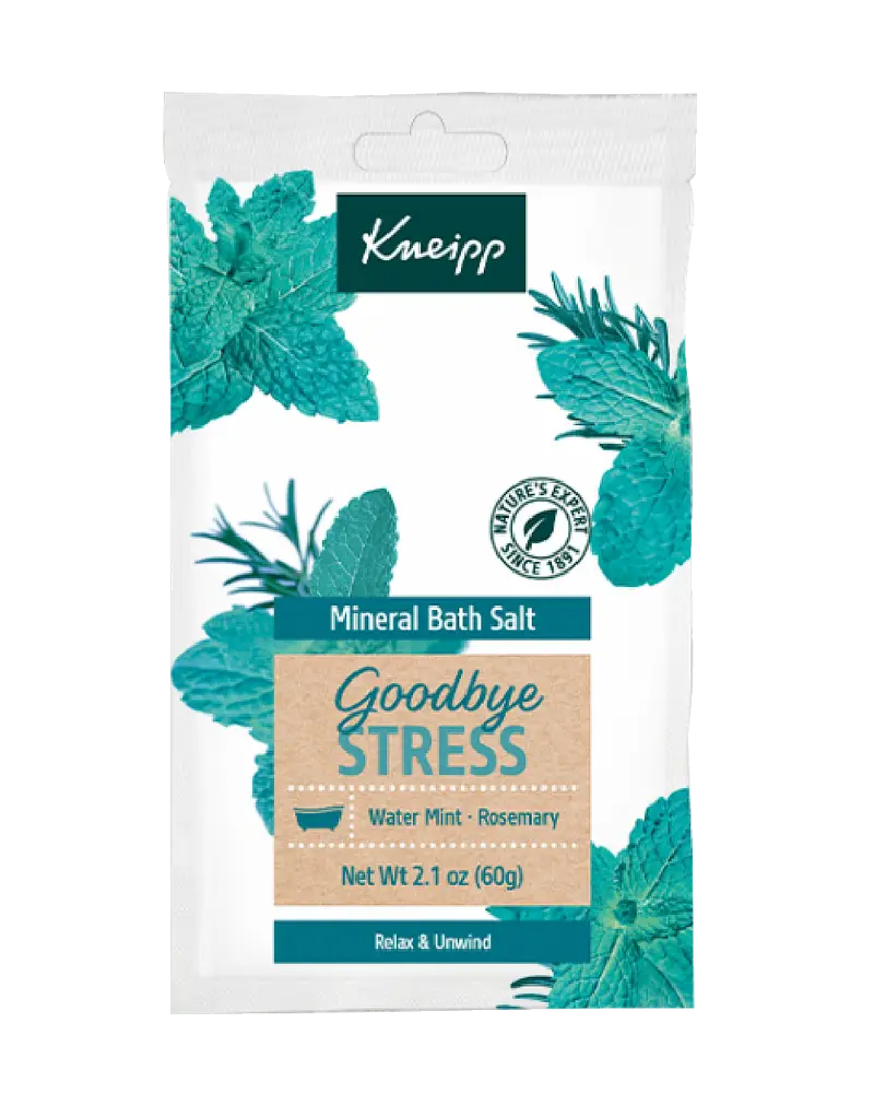 Kneipp Mineral Bath Salt Goodbye Stress Rosemary & Water Mint