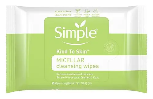 Simple Skincare Kind to Skin Micellar Makeup Remover Wipes
