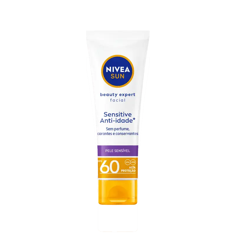 Nivea Sun Beauty Expert Sensitive Anti-Idade SPF 60 Brazil