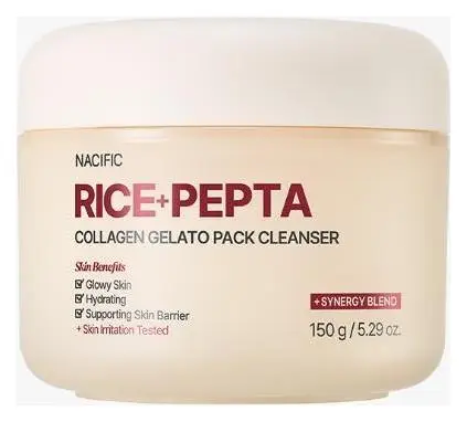 Nacific Rice + Pepta Collagen Gelato Pack Cleanser